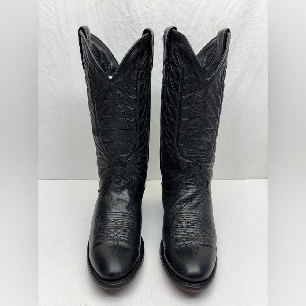 Classic Women Black Western Cowgirl Boots, SZ 8 D